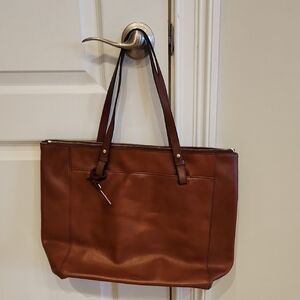 NWOT Fossil Rachel Leather Tote Brown